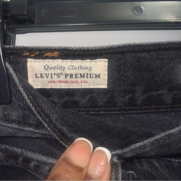 Levi’s Black 70s High Rise Flare Jeans - Picture 4 of 6